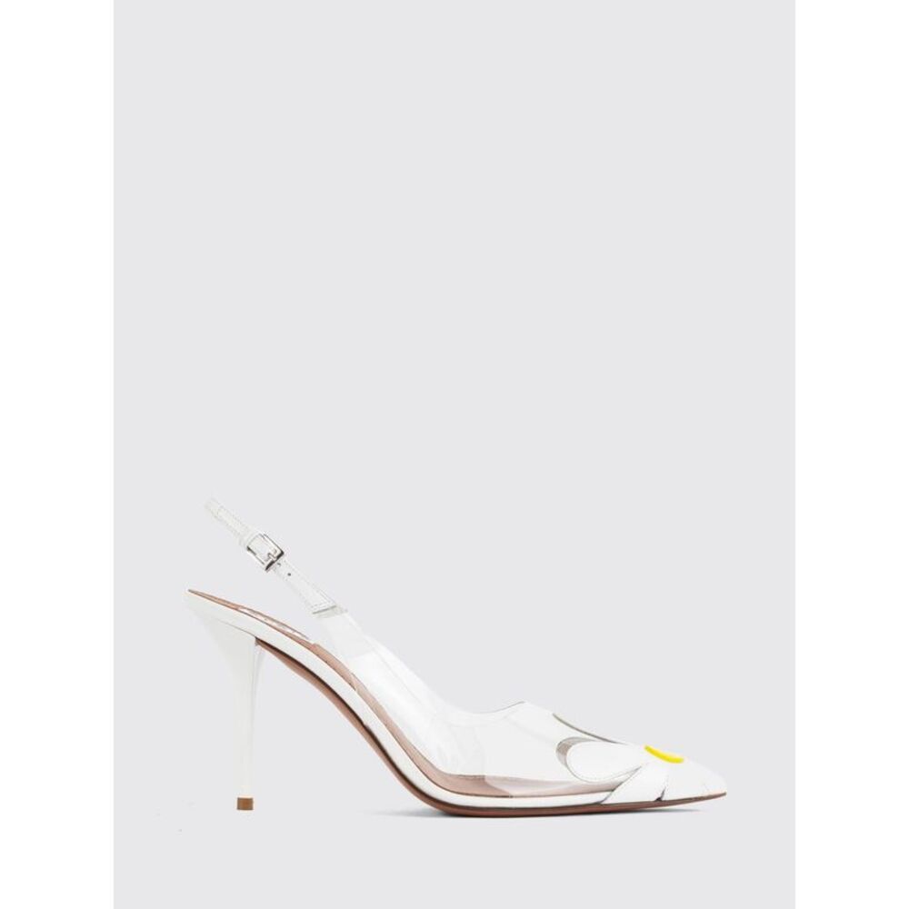 Alai�A Women Alaia Pvc Slingbacks With Stiletto Heel And Floral Applique